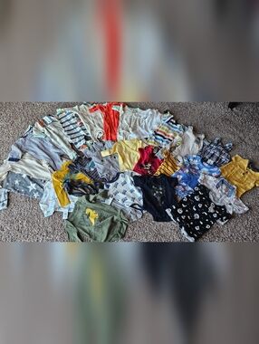 Mixed Baby Onesie Lot - Multicolor Cute Prints